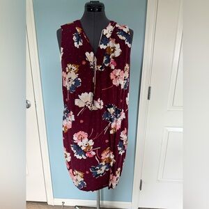 Sleeveless Floral Dress